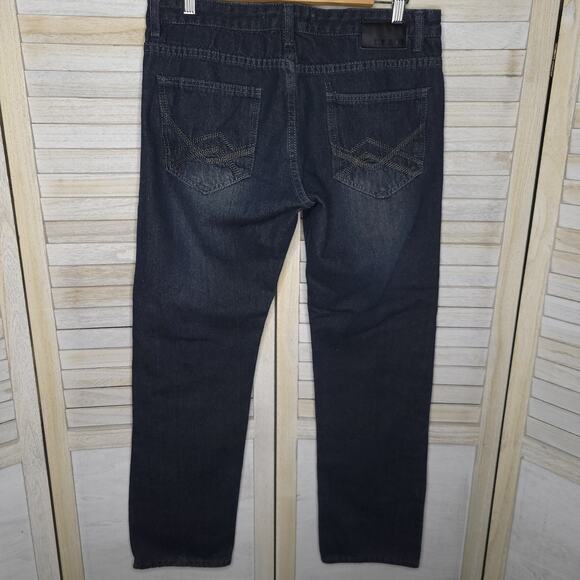 Calvin Klein Mens Straight Fit Jeans Denim Jeans TAG 34X32 ACTUAL 34X31 - Picture 1 of 7